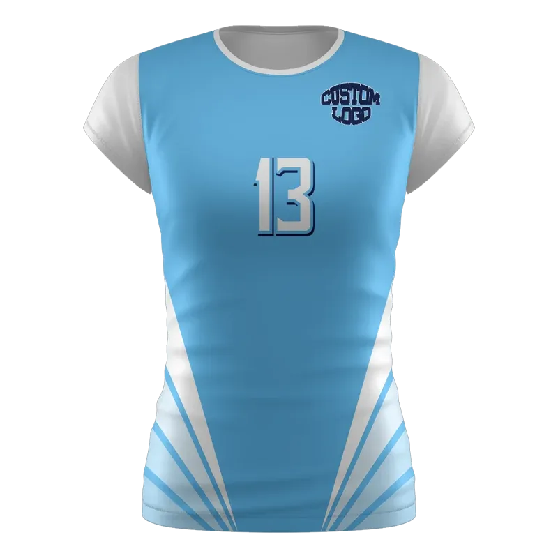 Camiseta de Vóley VX-202 Celeste Ola