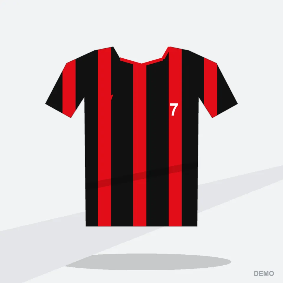 Camiseta de Fútbol RX-101 Rojo y Negro — variante de color