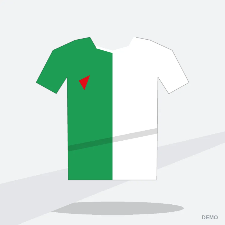 Uniforme de Fútbol RX-103 Verde Selva — vista frontal