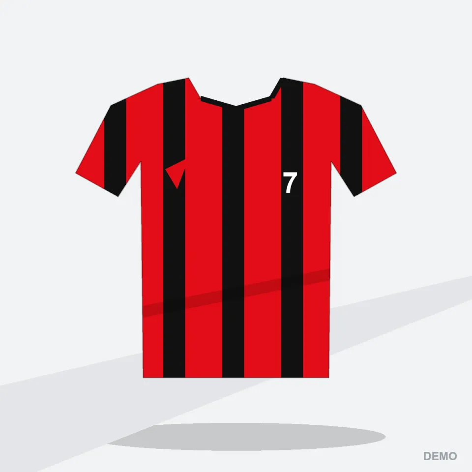 Camiseta de Fútbol RX-101 Rojo y Negro — vista frontal